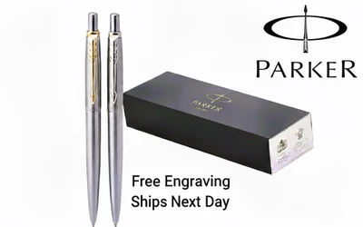 Parker Pen Jotter Ballpoint Engraved Pen Personalised Christmas gift Pen For Him - Image 1 of 4