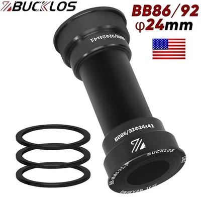 Mountain Bike Bottom Bracket BSA 86/92mm Threaded BB for Shimano 24mm Pressfit - Image 1 of 4