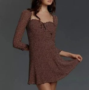 REFORMATION Remi Minikleid Damen 10 Schokoladenpunkte Anthropologie Neu mit Etikett - Bild 1 von 16