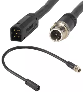 Humminbird Ethernet Cable Adapter HELIX AS EC QDE 8pin to 5pin 12-inch 720074-1 - Picture 1 of 4