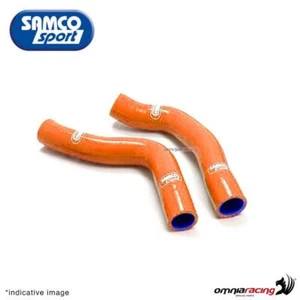 Kit de durites de radiateur Samco orange pour KTM 65SX 2016/2019 - Photo 1/5