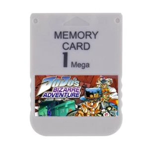 Jojos Bizarre Adventure PS1 PSX PlayStation 2 Memory Card 100% Completed Saves - Picture 1 of 1