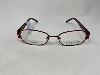 COVERGIRL CG0825 069 53/17/135 ROJO BORGOÑA FLEX BISAGRA MARCO DE GAFAS TI18 Foto 1 de 4