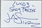 Jason Mraz Signed In Person 4x6 Index Card In Top Loader - Authentic