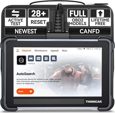THINKCAR Scanner 672 OBD2 Auto Full Diagnostic K!ey Programmer Coding Tool CANFD - Image 1 of 4