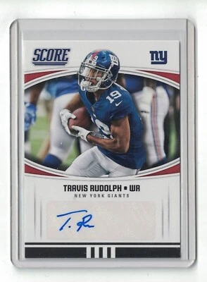TRAVIS RUDOLPH 2018 SCORE AUTOGRAPH AUTO - Image 1 of 2