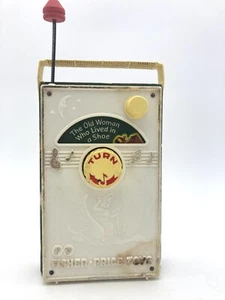 Fisher Price Vtg Old Woman Shoe Music Box TV RADIO 1968 Works! - Picture 1 of 18