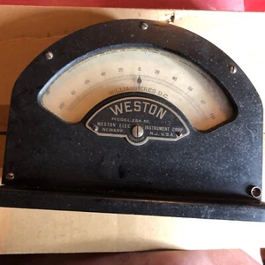 Vintage WESTON DC Milliamperes Meter Model 264 Mountable 6x2.5" - Very Nice - Picture 1 of 5