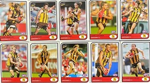 2005 AFL SELECT TRADITION HAWTHORN HAWKS TEAM SET 10 CARDS MINT CONDITION