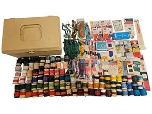 Vintage Lot Wilson Weave Box Full American Thread Star Six Embroidery Floss Sew - Picture 1 of 14