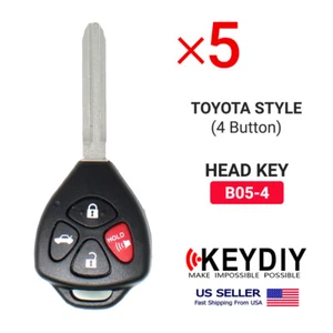 5x KEYDIY KD Universal Remote Head Key For Toyota Style B-Series 4 Buttons B05-4 - Imagen 1 de 4