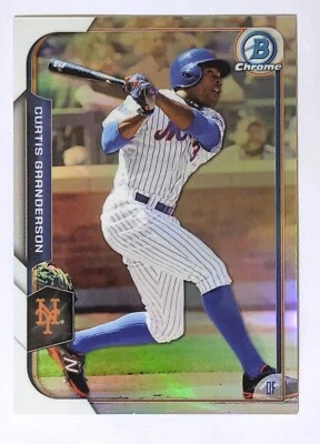 2015 Bowman Chrome Curtis Granderson /499 Refractor #82 Mets - Image 1 of 2