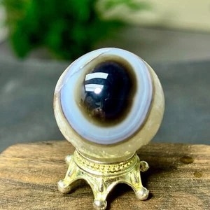 10G Natural Gobi Agate Eye Agate sphere Crystal Ball Madagascar mineral - Picture 1 of 23