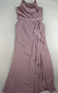 White by Vera Wang Quartz Purple Long Evening Gown Bridesmaid Wedding Formal 12 - Picture 1 of 17