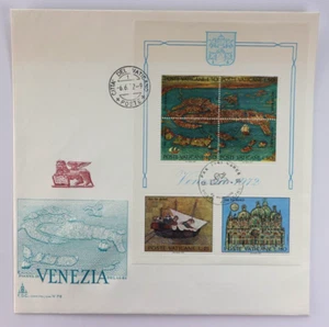 Vatican City SC#520a FDC Pianta Di Venezia Cachet June 6, 1972 - Picture 1 of 8