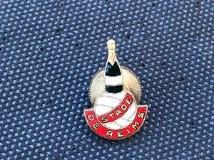 BOUTONNIERE A VIS FOOTBALL SOCCER STADE DE REIMS CHAMPAGNE TRES BELLE ETAT - Picture 1 of 1