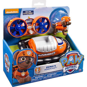 NEW Paw Patrol Zuma's Hovercraft Vehicle and Figure by Spinmaster