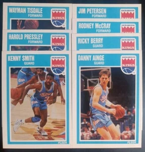 1989-90 FLEER MASTER TEAM SET 7/7 SACRAMENTO KINGS DANNY AINGE K SMITH MINT 5063 - Picture 1 of 9