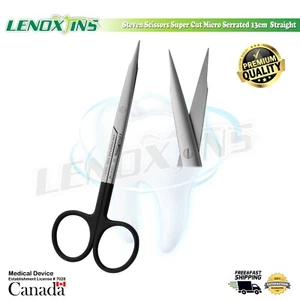 STEVEN SCISSORS 13CM SUPERCUT MICRO SERRATED STRIAGHT, GERMAN SS, CE - Picture 1 of 5