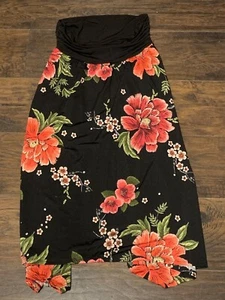 Apt. 9 Para mujer Negro Rojo Floral Midi Recto Pat Z Informal Ropa de trabajo Falda Talla XL 1 - Imagen 1 de 6
