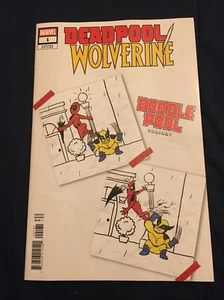 DEADPOOL / WOLVERINE #1 1st Print DOODLE POOL VARIANT Marvel Comics 2025 - Picture 1 of 2