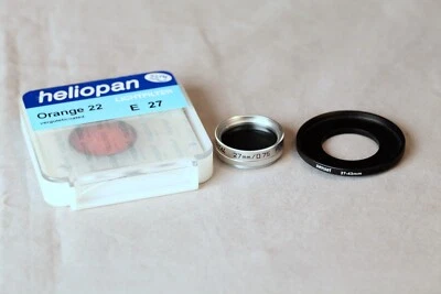 Heliopan Orange 22 E 27 (27mm), 27mm Polarizer, 27mm Orange - Image 1 of 4