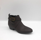 Style&Co. Harperr Brown Faux Leather Ankle Boots Women's Size 6 M