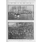 FOOTBALL Army Cup Final 4th Lancs Fusiliers v The Black Watch Antique Print 1902