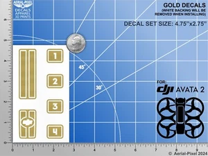 DJI Avata 2 Racing Stripes With Battery Decals Number #1-4 - Picture 1 of 24