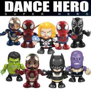Action Figure Dance Super Hero Robot Toy Dancing Music Lights Kids Gift Xmas UK