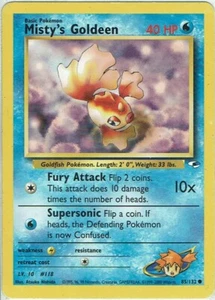 Pokemon Karte Trading Card Gym Heroes Nr. 85/132 Misty's Goldeen englisch - Bild 1 von 2