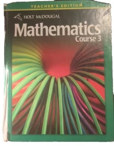 Holt McDougal Mathematics Course 3 Teacher's Edition Textbook School Book - Picture 1 of 1