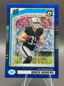 BROCK BOWERS (RC) Rated Rookie PREVIEW Blue Scope Prizm #394 RAIDERS 2024 Optic - Picture 1 of 5