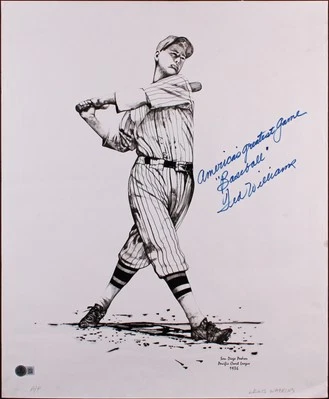 Ted Williams "America's Greatest Game" Signed 17.5x22 Lithograph BAS #AE13292 - Image 1 of 4