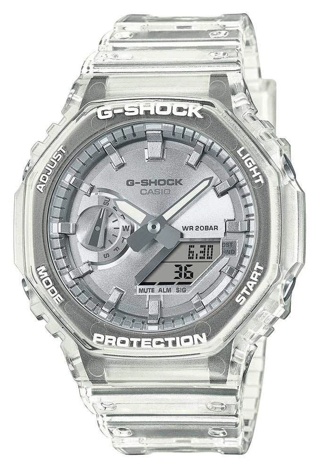 Orologio Casio G-SHOCK in Resina CLASSIC Multifunzione GA-2100BM-7A8ER Trasparen