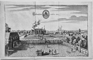 Schloß Holdenstedt Uelzen echter alter Merian Kupferstich der Erstausgabe 1654 - Picture 1 of 1