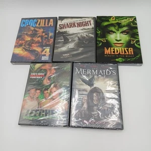 Lot Of 5 Creature Feature DVD Movies - Leeches, Shark Night, Medusa... - Picture 1 of 2