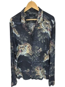 AllSaints Chokai LS Tiger Print Herren Langarmshirt Medium - Bild 1 von 6
