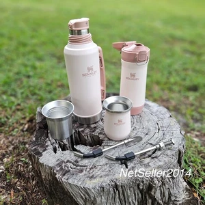 US 🇺🇸 Rose Quartz COMBOS Mate System STANLEY Stainless Steel Original 1.2 L - Picture 1 of 33