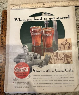 Vintage Magazine Print Ad For Coca Cola/Frigidaire - Image 1 of 3