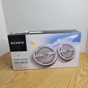 Juego de 2 altavoces marinos Sony XSMP1611 6,5 pulgadas doble cono (blanco) - Imagen 1 de 4