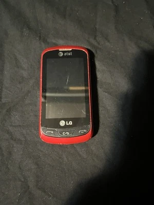 LG Xpression C395 Cellular Slider Phone (AT&T) - Red - ASIS #1427 - Image 1 of 3