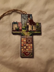 Jim Shore heartwood creek 4008103 Town Church cross 2007 made in China - Picture 1 of 8