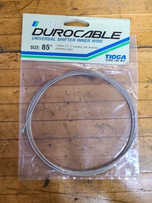 Cabo de câmbio NOS Tioga DuroCable ATB MTB AÇO INOXIDÁVEL TREK KLEIN GT Bontrager - Imagem 1 de 2