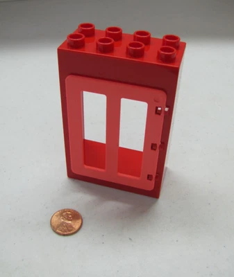 Lego Duplo Rojo y Coral Puerta Grande Bloque de Construcción Casa de Navidad Foto 1 de 3