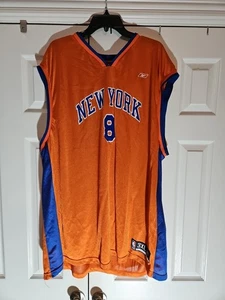 Vintage Latrell Sprewell New York Knicks Reebok Jersey #8 NYK NBA Men 3XL - Picture 1 of 11
