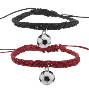  2 Stück Sport-Armband, Fußball-Charm-Armband, kreatives Armband, - Bild 1 von 12