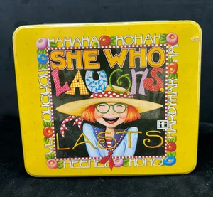 Mary Englebreit Briefpapier Dose versiegelt JC Penney Sie, die lacht, hält - Bild 1 von 3