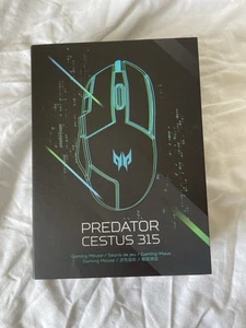 Acer Predator Cestus 315 Gaming Mouse Optical USB-A 6500 DPI 8 Buttons Wheel - Picture 1 of 3