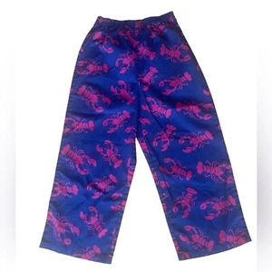 LL Bean Lobster Pajama Bottoms Kids Size 5 or 6 - Picture 1 of 5